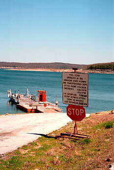 Peel's Ferry, north bank looking south